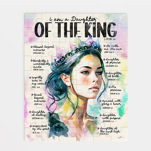 Daughter of The King Scripture Prompt Christian Puzzle