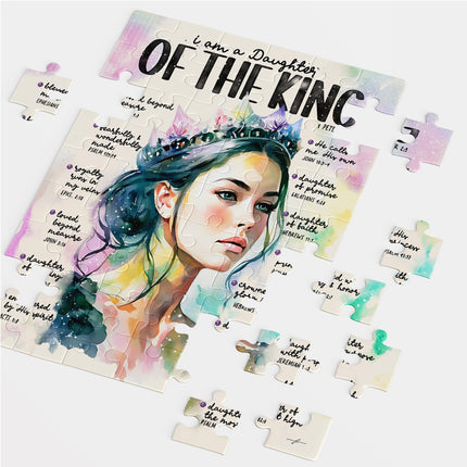 Daughter of The King Scripture Prompt Christian Puzzle