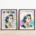 Daughter of The King Christian | Christian Premium Digital Download Set x 2 - Giclée Fine Art Print