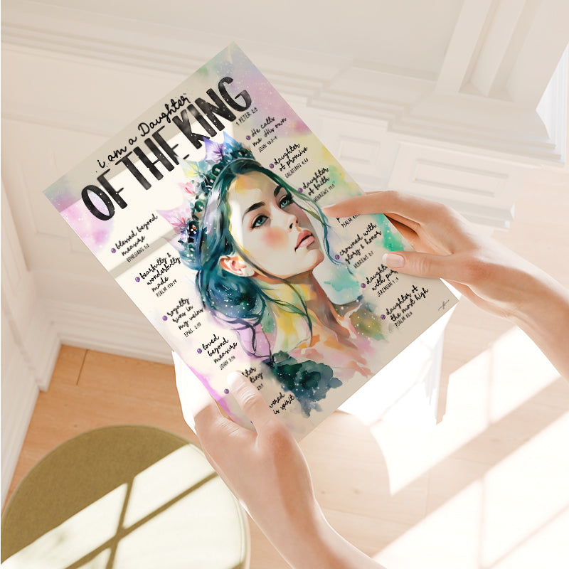 Daughter of The King | Scripture Prompt Art Print