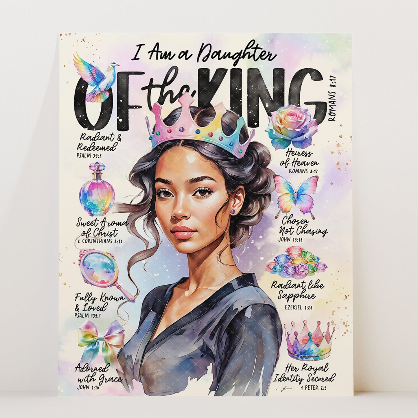 "Daughter of The King" Christian Art Print