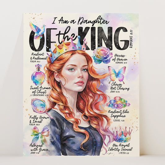 "Daughter of The King" Christian Art Print