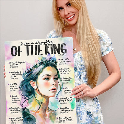"Daughter of The King" Christian Canvas