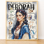 Deborah • Women of The Bible • Scripture Prompt • Giclée Christian Art Print