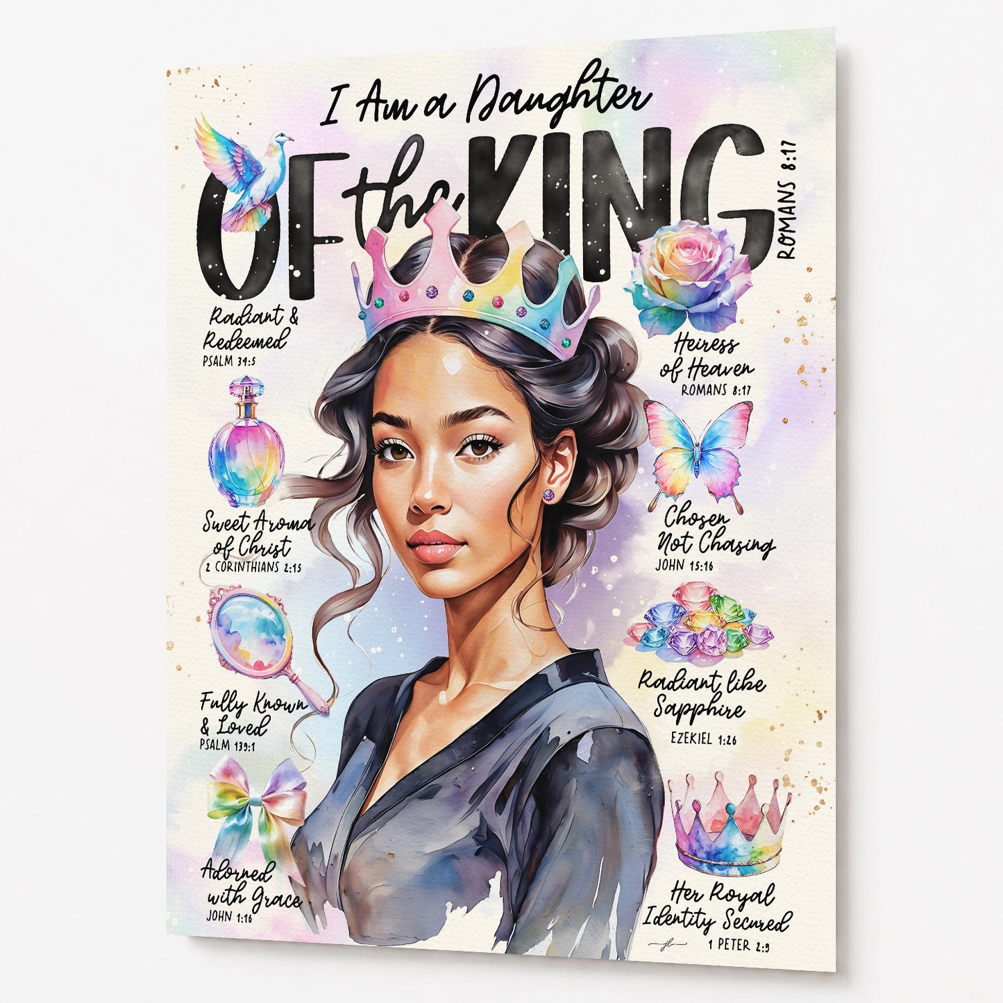 Daughter of The King | Series 2 | Scripture Prompt Art Print