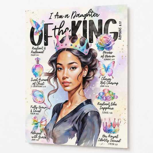 Daughter of The King | Series 2 | Scripture Prompt Art Print