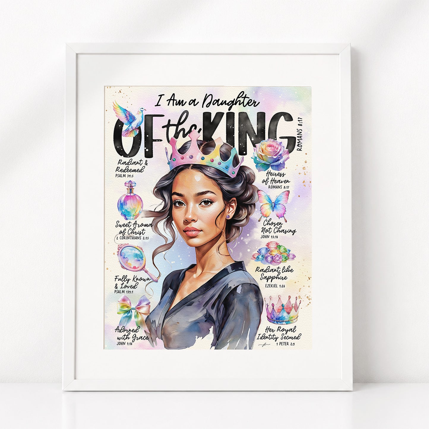 Daughter of The King | Series 2 | Scripture Prompt Art Print
