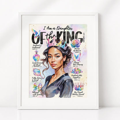 Daughter of The King | Series 2 | Scripture Prompt Art Print
