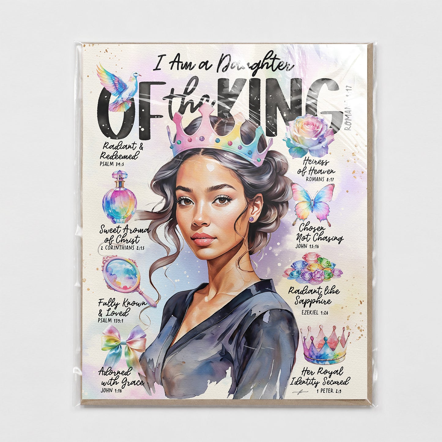 Daughter of The King | Series 2 | Scripture Prompt Art Print