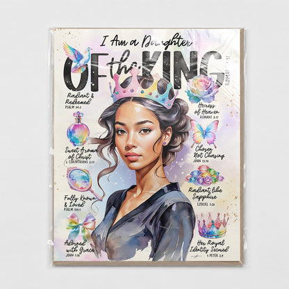 Daughter of The King | Series 2 | Scripture Prompt Art Print
