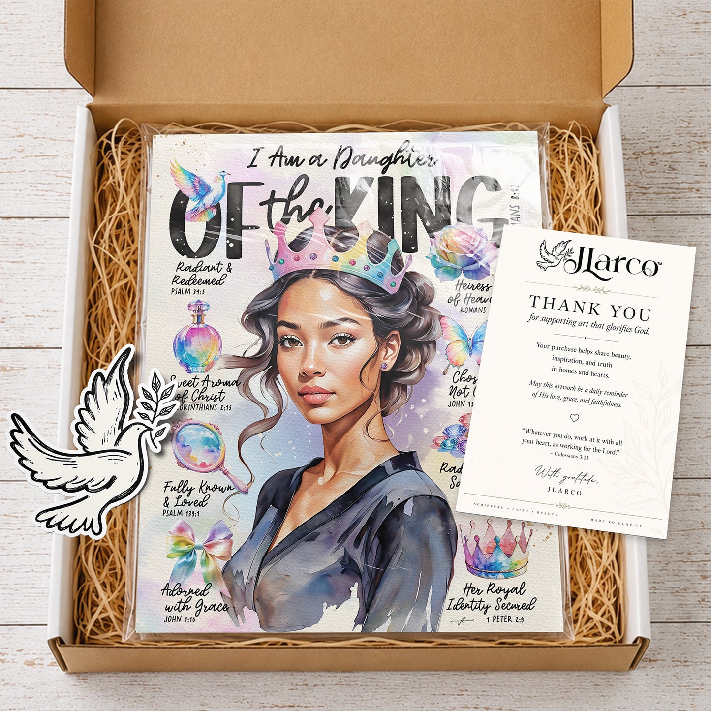 Daughter of The King | Series 2 | Scripture Prompt Art Print