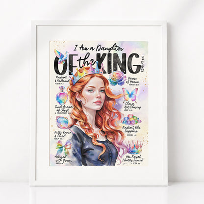 Daughter of The King | Series 2 | Scripture Prompt Art Print
