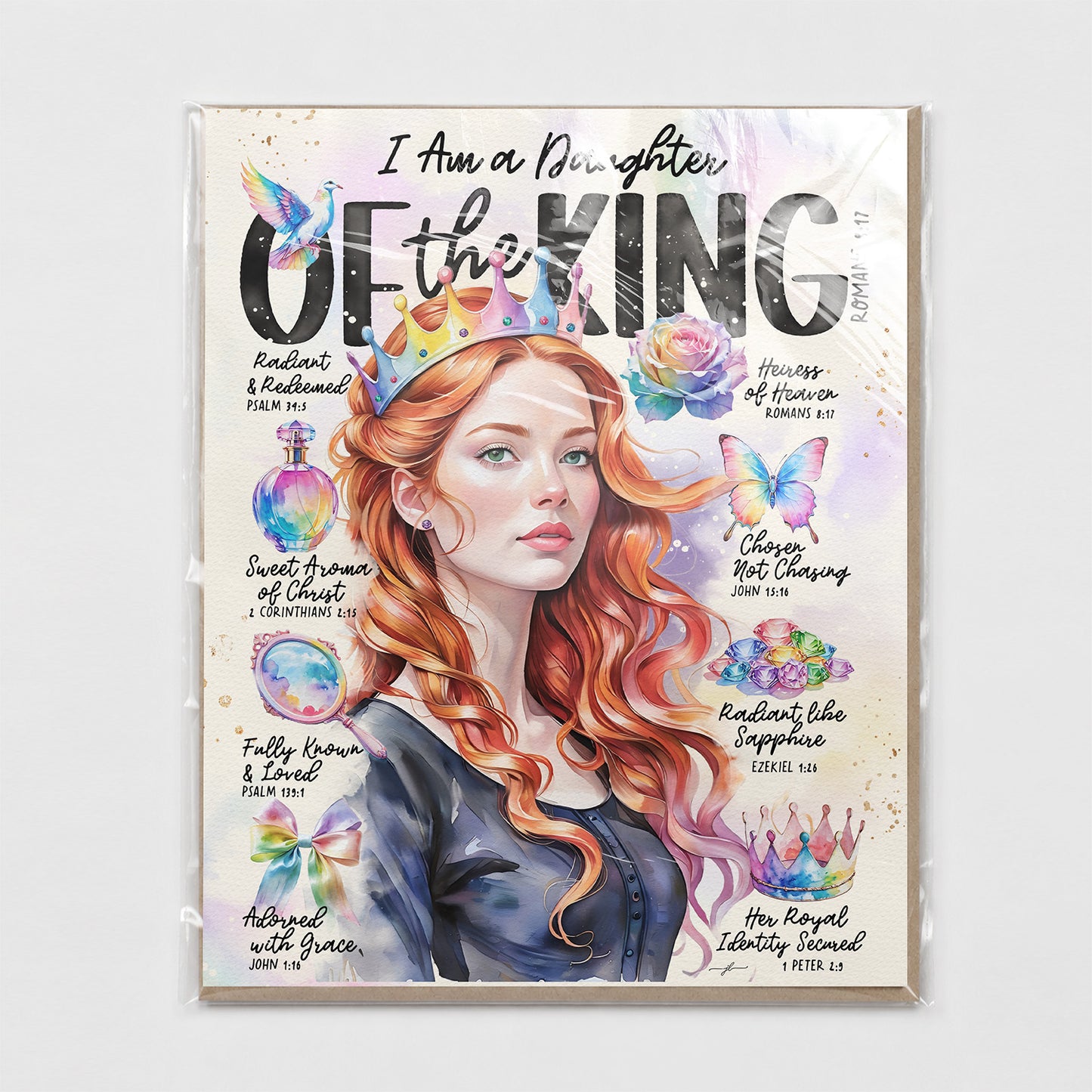 Daughter of The King | Series 2 | Scripture Prompt Art Print