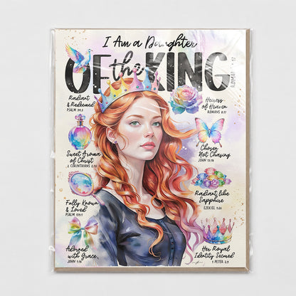 Daughter of The King | Series 2 | Scripture Prompt Art Print