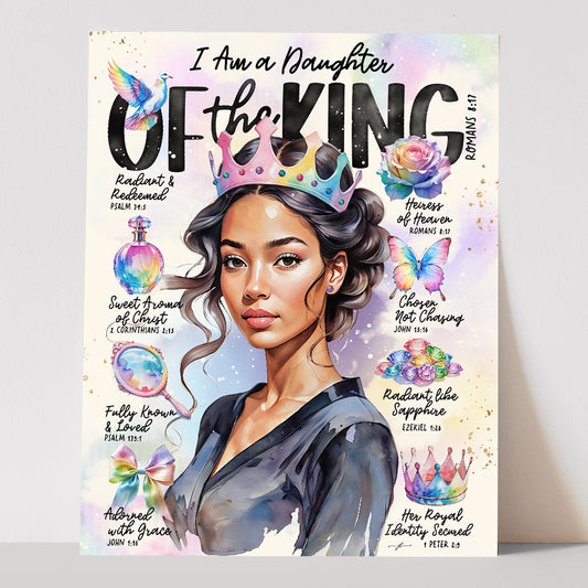 "Daughter of The King” Christian Art Print