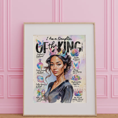 "Daughter of The King” Christian Art Print