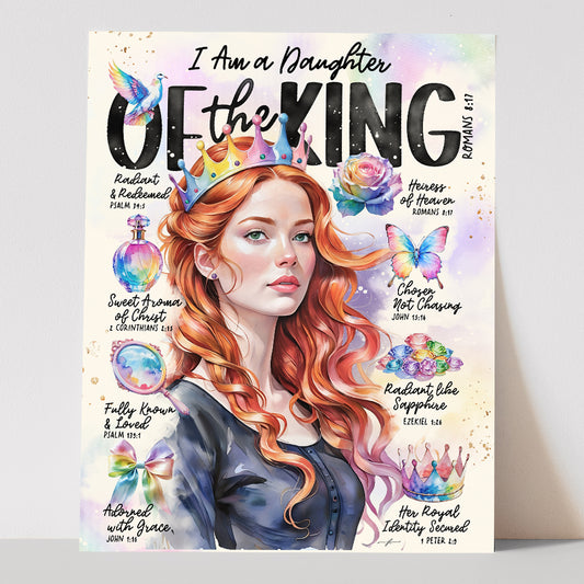 "Daughter of The King” Christian Art Print