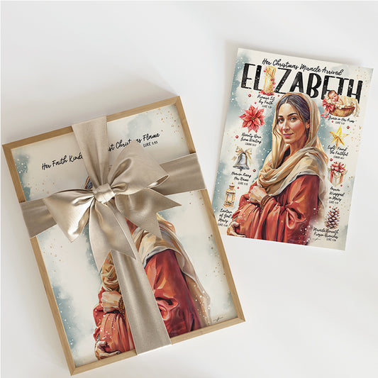 Elizabeth, Women of The Nativity Christmas Art Print Set