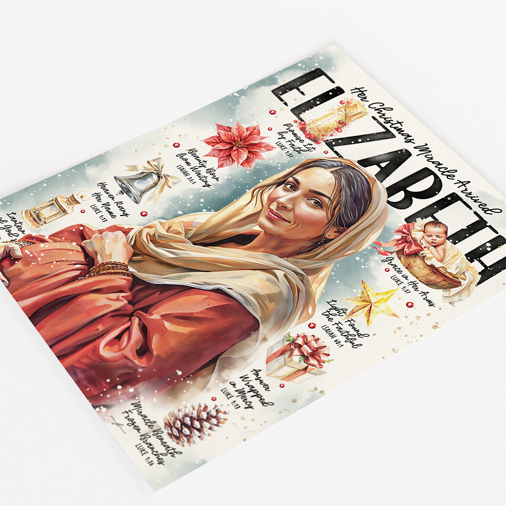 Elizabeth • Women of The Bible • Scripture Prompt • Giclée Christmas Art Print