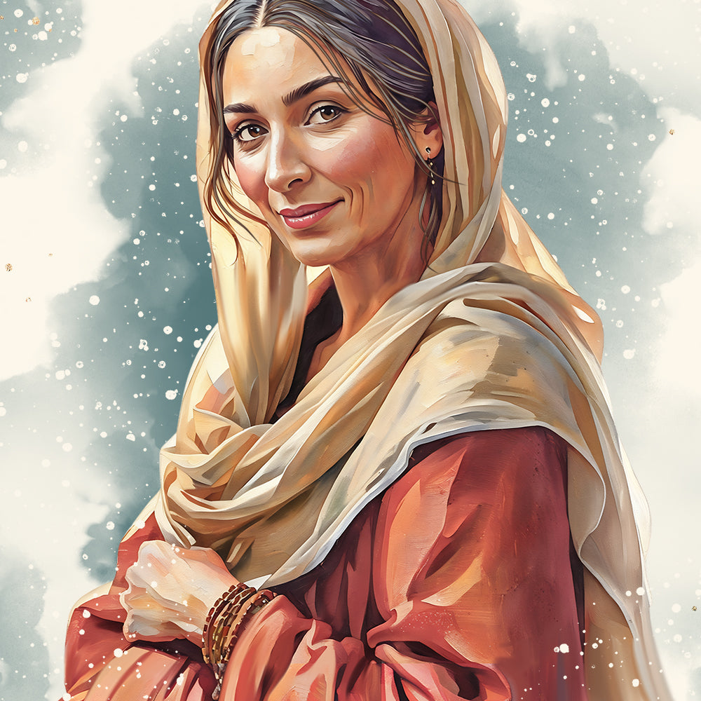 Elizabeth • Women of The Bible • Scripture Prompt • Giclée Christmas Art Print