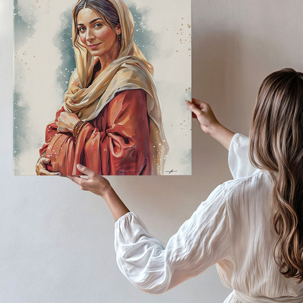 “Elizabeth” Women of The Nativity Premium Canvas