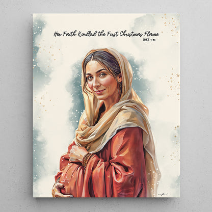 “Elizabeth” Women of The Nativity Premium Canvas