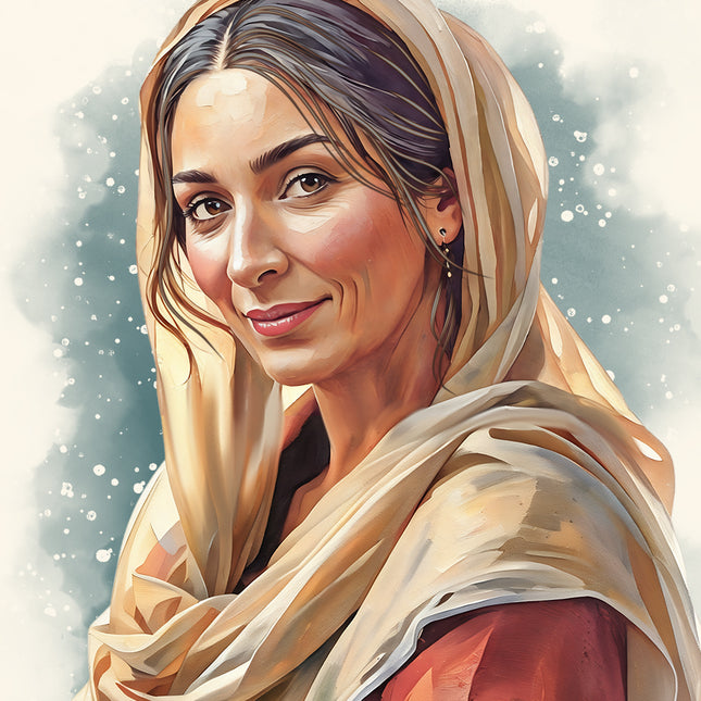 Women of The Bible | Elizabeth | Christmas Scripture Prompt Art Print