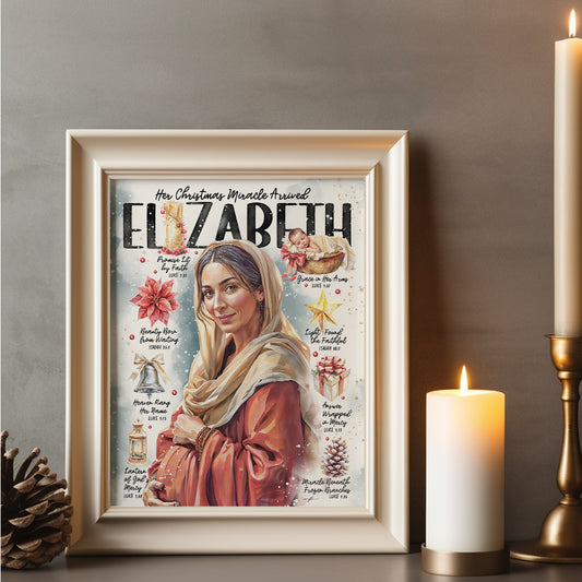 “Elizabeth” Women of The Nativity Art Print