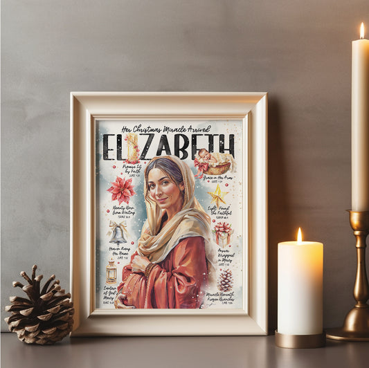 “Elizabeth” Women of The Nativity Art Print