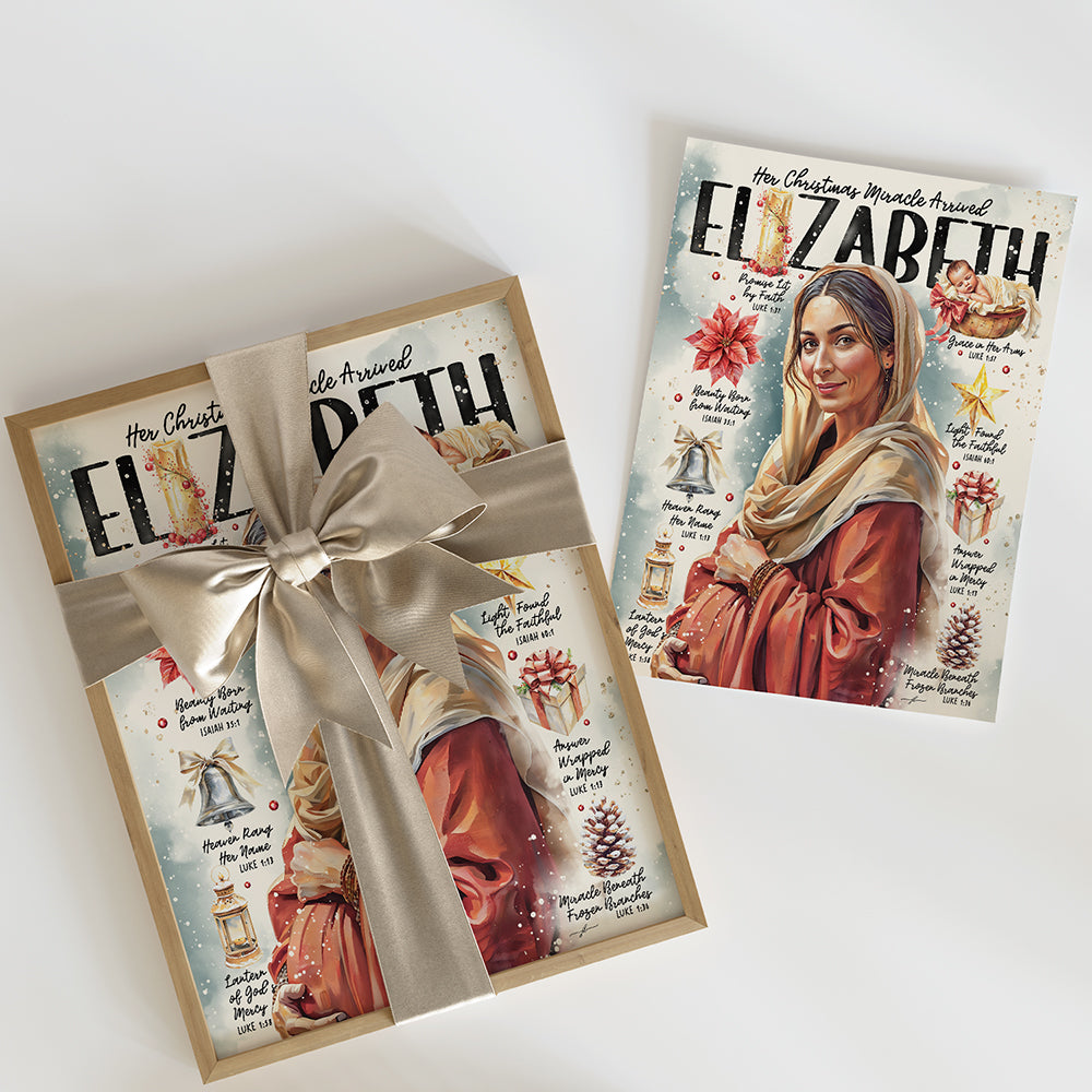 Elizabeth • Women of The Bible • Scripture Prompt • Giclée Christmas Art Print