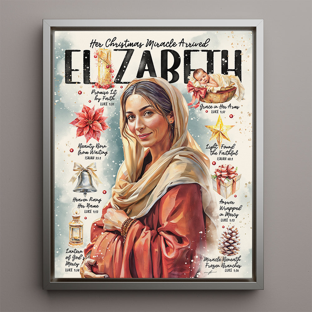 "Elizabeth" Women of The Nativity Christmas Canvas
