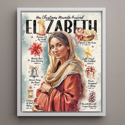 "Elizabeth" Women of The Nativity Christmas Canvas
