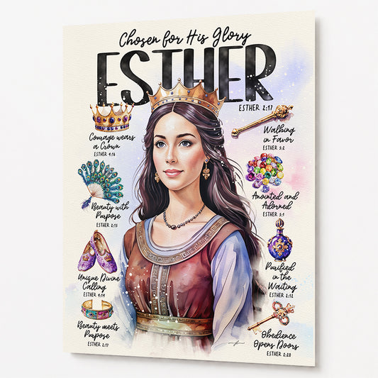 Women of The Bible | Esther | Christian Art Print