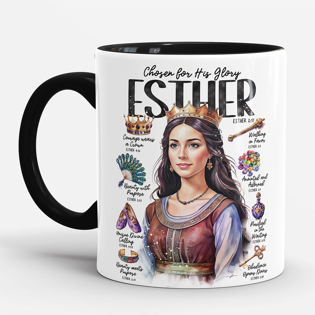 Esther Christian Ceramic Personalized Mug