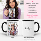 Esther • Women of The Bible • Scripture Prompt • Christian Ceramic Personalized Mug