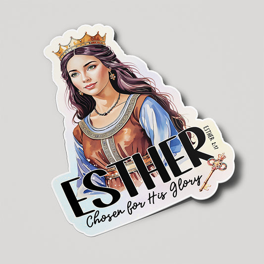 “Esther” Christian Vinyl Sticker