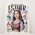 Esther • Women of The Bible • Scripture Prompt • Giclée Christian Art Print