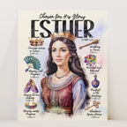 Esther • Women of The Bible • Scripture Prompt • Giclée Christian Art Print
