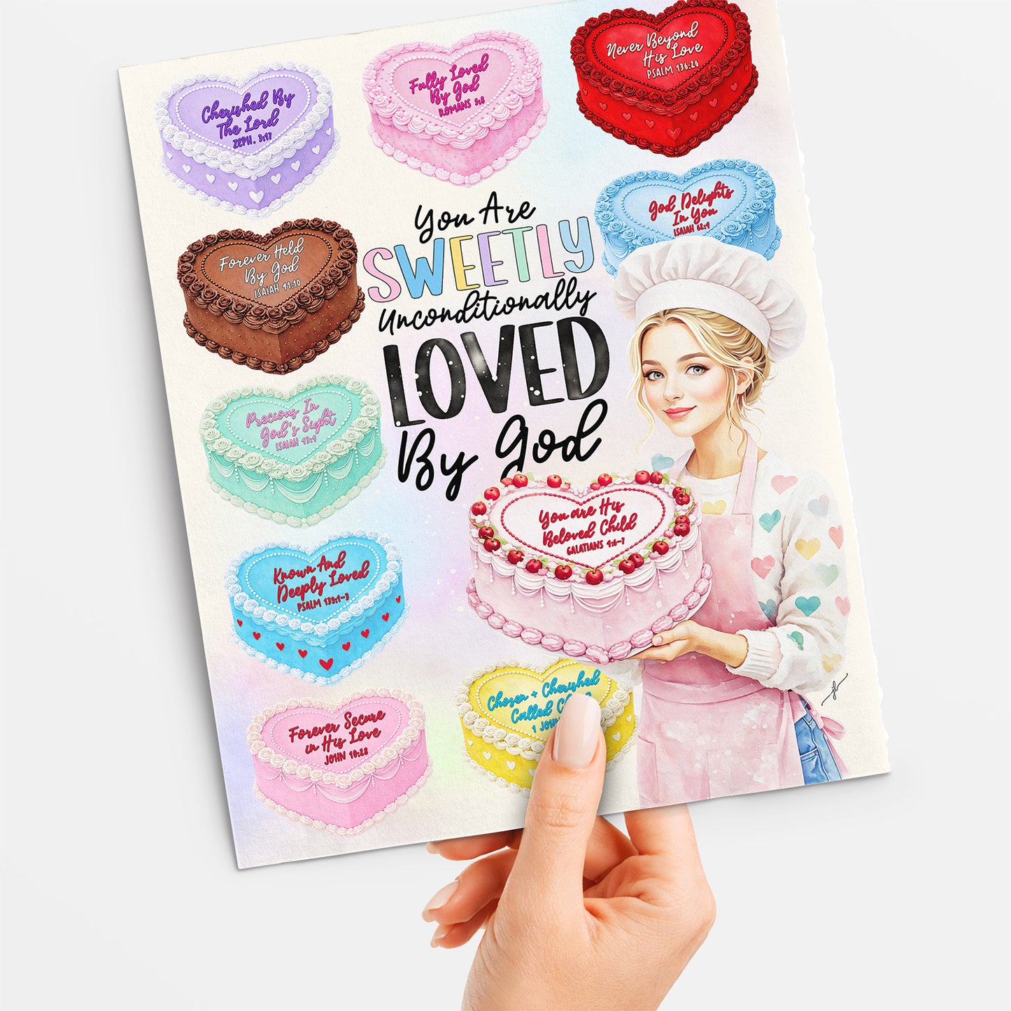 Valentine’s | You Are Sweetly Loved | Scripture Prompt Art Print