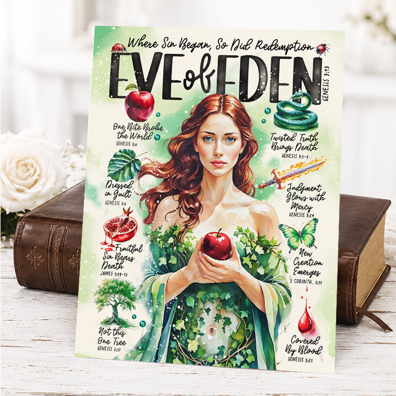 Eve • Women of The Bible • Scripture Prompt • Giclée Christian Art Print