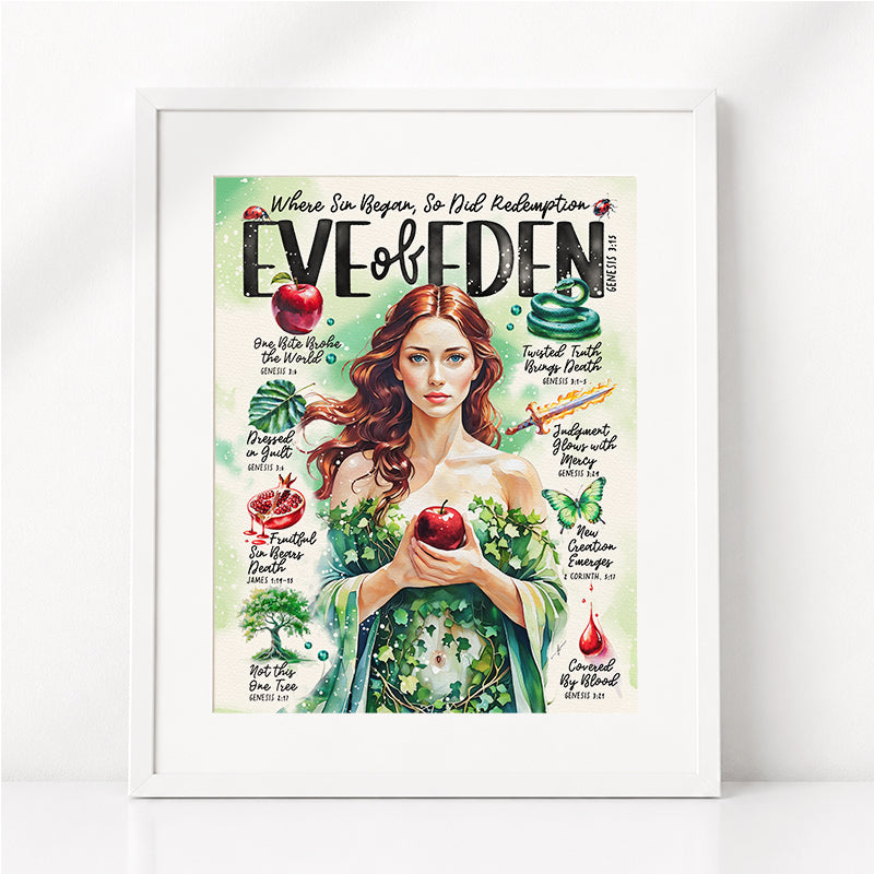 Eve • Women of The Bible • Scripture Prompt • Giclée Christian Art Print