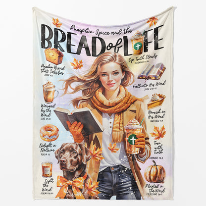 Bread of Life • Fall • Scripture Prompt • Christian Arctic Fleece Blanket