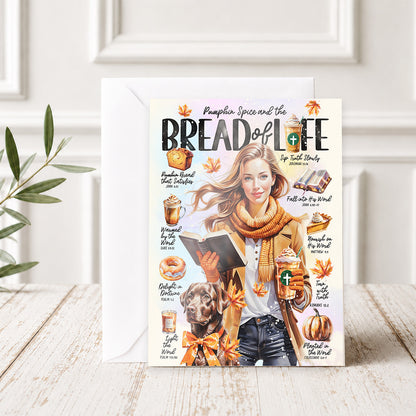 Bread of Life • Fall • Scripture Prompt •  Fine Art Christian Greeting Card