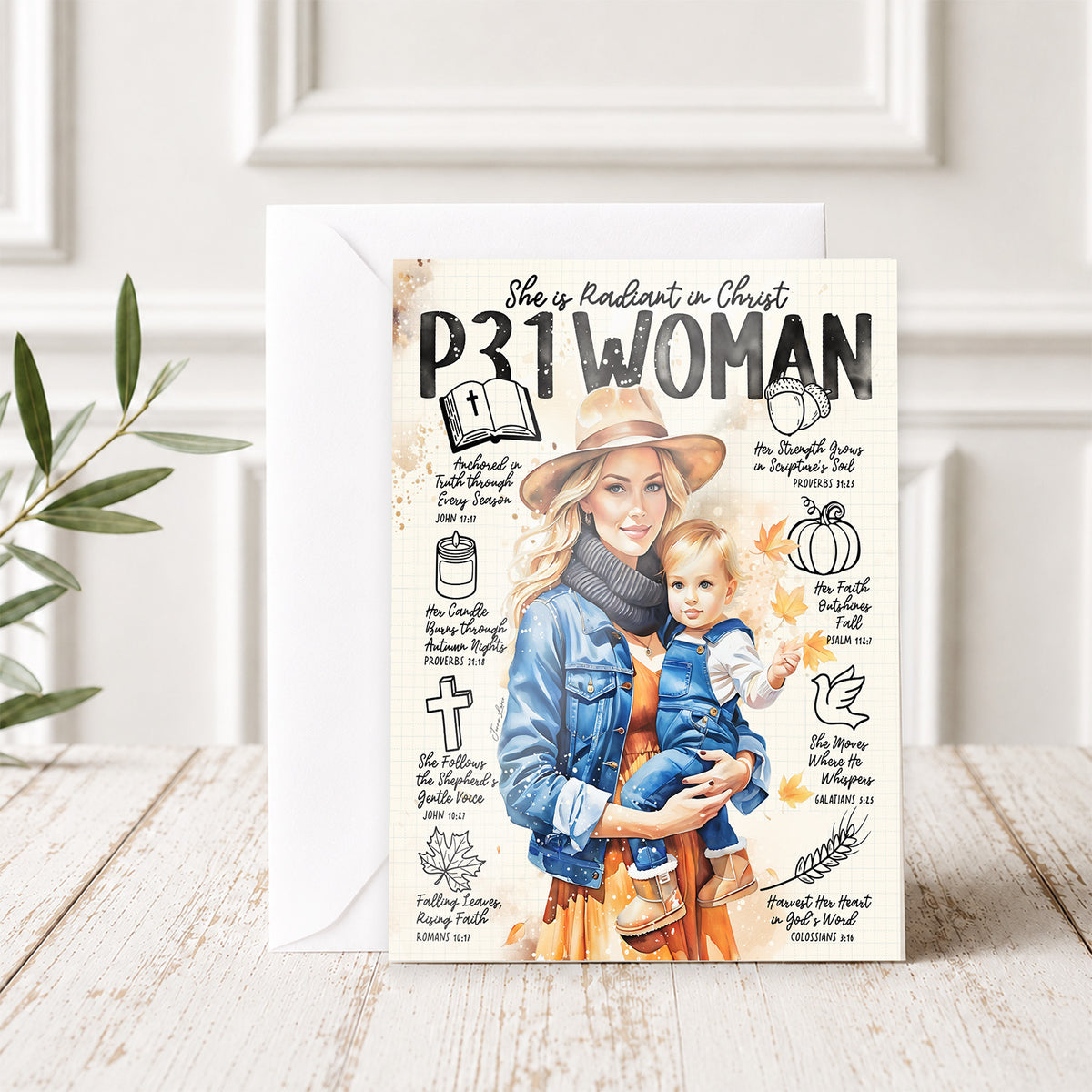 P31 • Fall • Scripture Prompt • Fine Art Christian Greeting Card