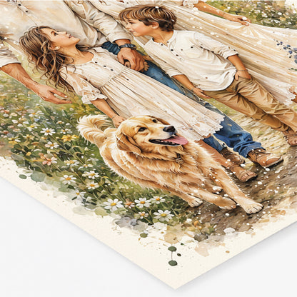 Custom Art | Family Portrait | Giclée Christian Art Print