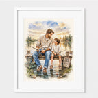 8” x 10” (2-4 People) / White Frame