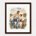 8” x 10” (2-4 People) / Espresso Frame