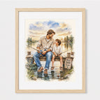 8” x 10” (2-4 People) / Oak Frame