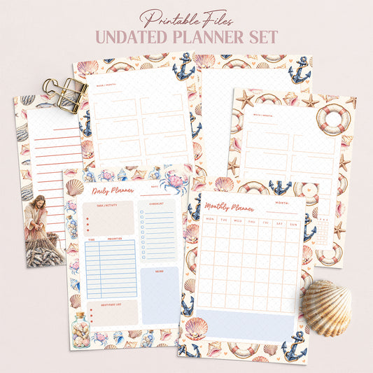Fisher of Men • Jesus • Christian Undated Planner Set