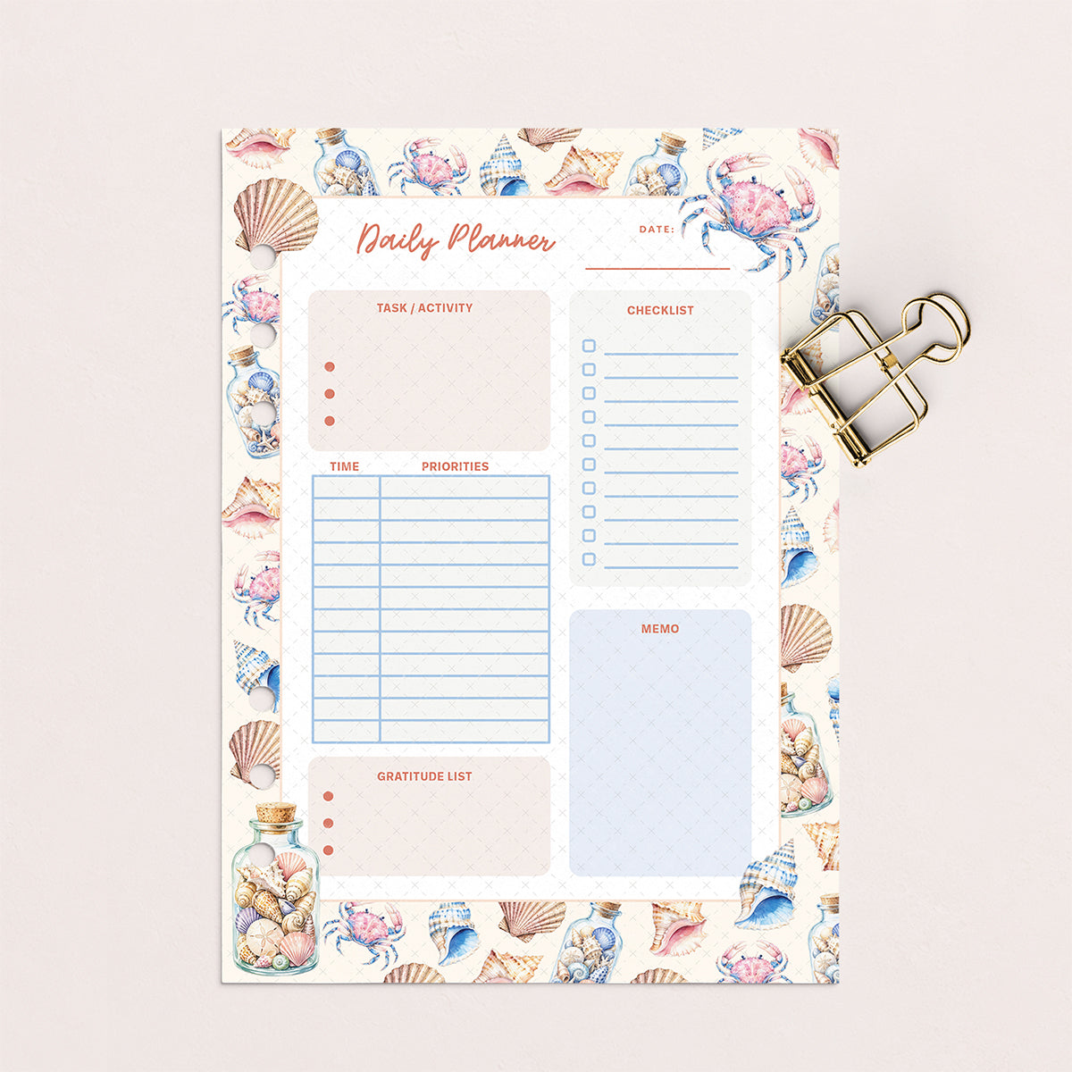 Fisher of Men • Jesus • Christian Undated Planner Set